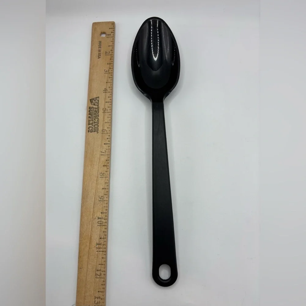 Taylor Made Products Black Plastic Serving Spoon 13” Heat-Resistant Kitchen